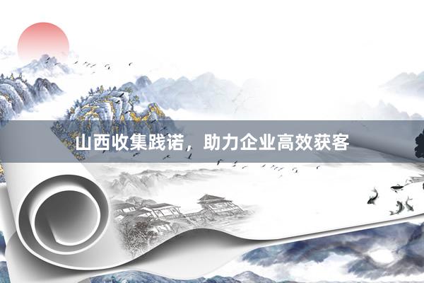 山西收集践诺，助力企业高效获客