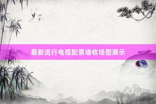 最新流行电视配景墙收场图展示